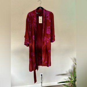 ZARA | Long Printed Kimono